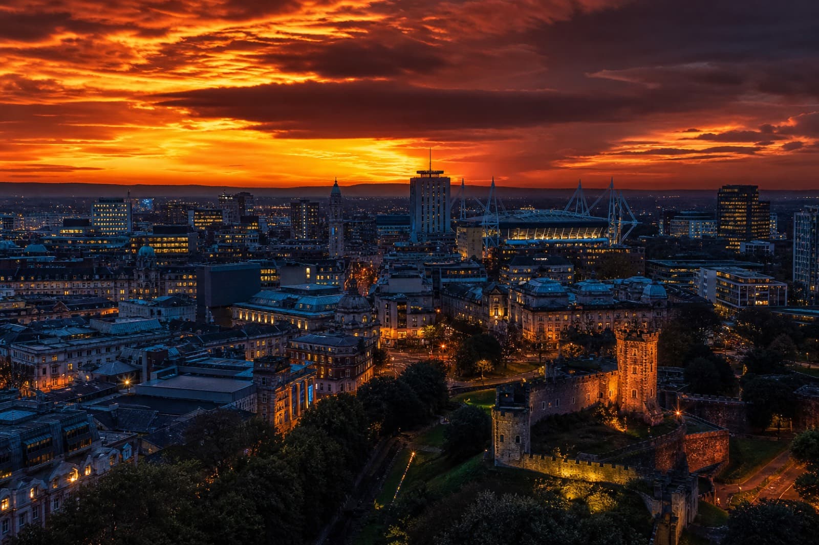 Cardiff skyline