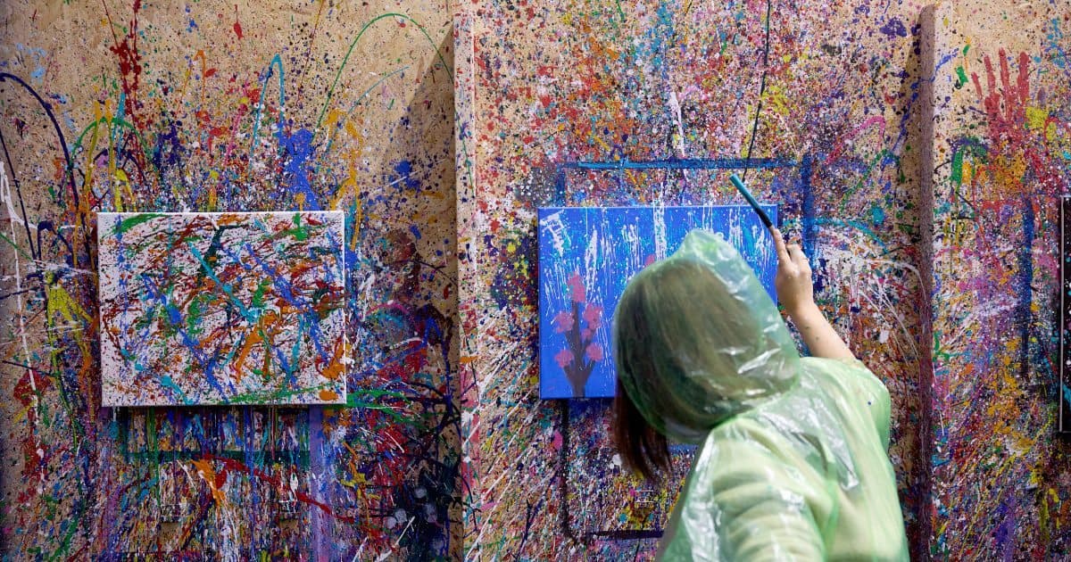 Splash Art Republic Birmingham paint splatter in Birmingham