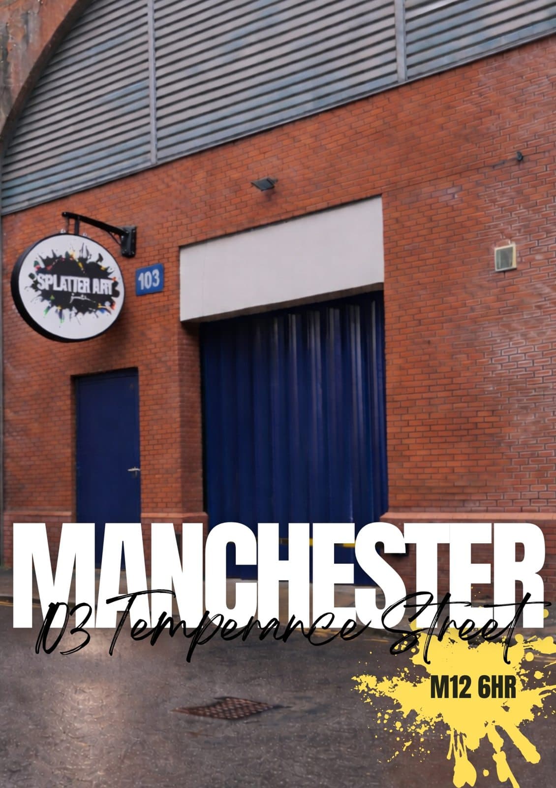 Splatter Art Studio Manchester paint splatter experience in Manchester